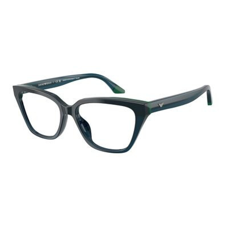 Eyeglasses Emporio Armani EA 3270 U 6319 Shiny Opal Blue/Green / Demo Lens 55mm