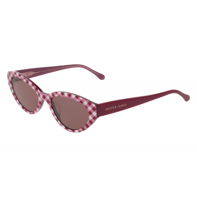 Sunglasses Draper James DJ 7076 601 Merlot Gingham 55mm