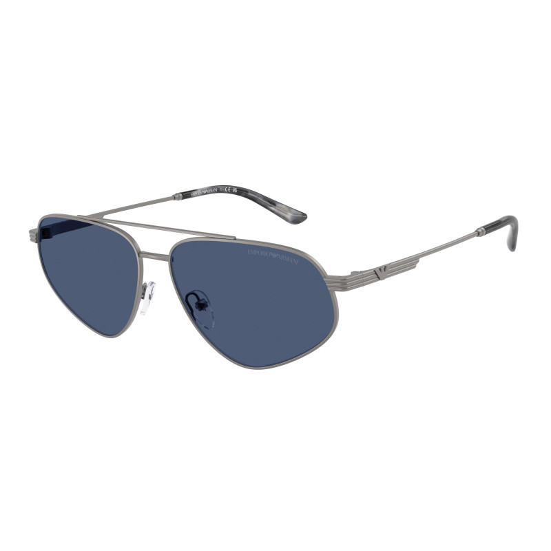 Sunglasses Emporio Armani EA 2156 300380 Matte Gunmetal / Dark Blue Policarbonate Standard