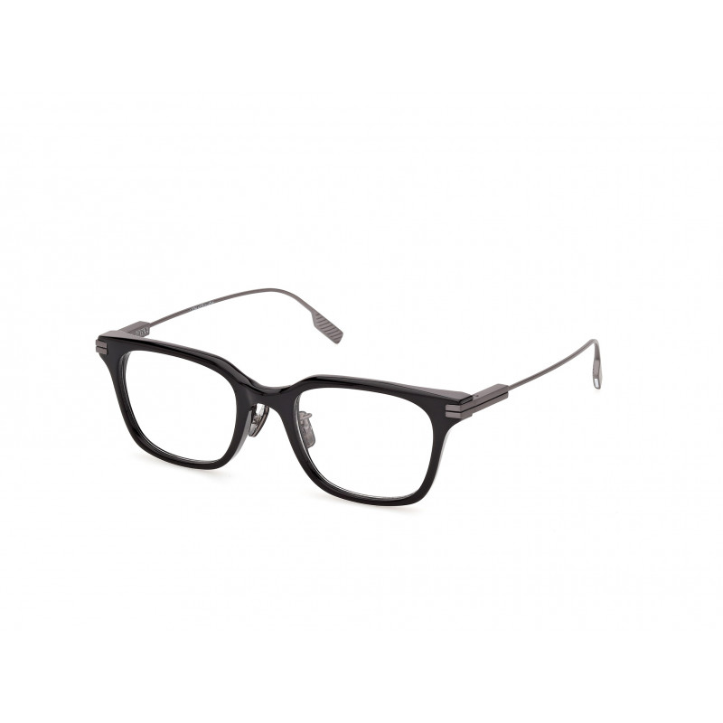 Eyeglasses Zegna EZ 5354 -D Asian fit 001 Shiny Black / Matte Gunmetal 52mm