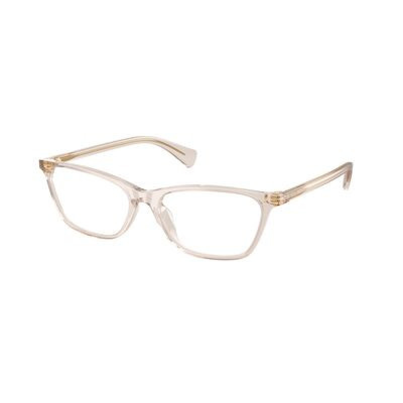 Eyeglasses Ralph RA 7187 U 6117 Beige Transparent / Demo 55mm