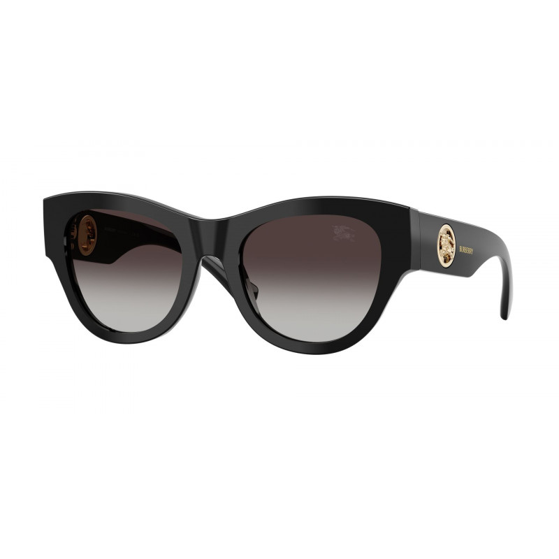 Sunglasses Burberry BE 4491 30018G Black / Grey Gradient Polyamide Standard 52mm