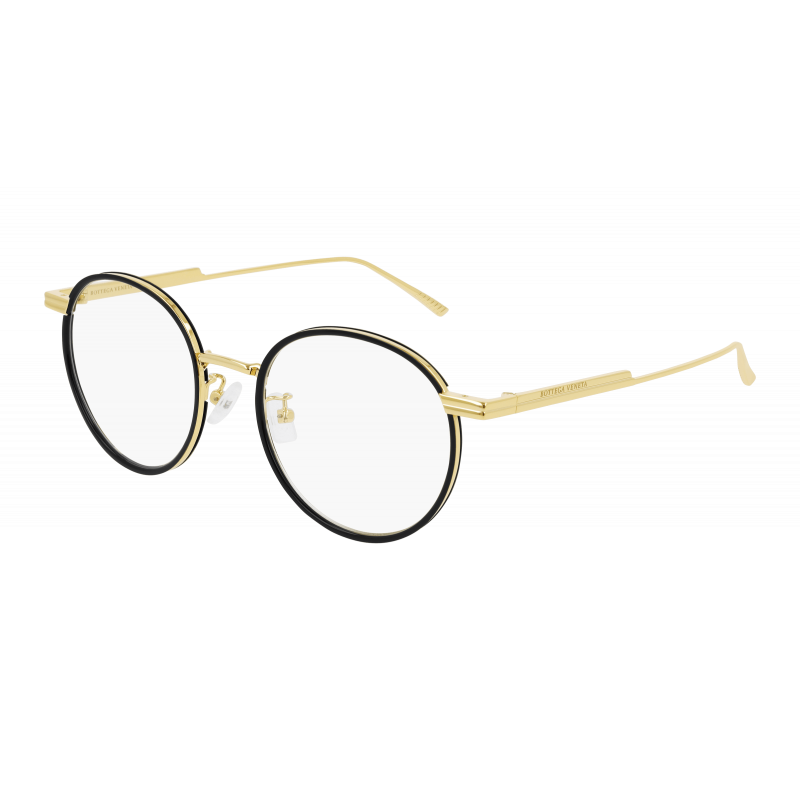 Eyeglasses Bottega Veneta BV 1017 O- 001 Gold / Transparent 50mm