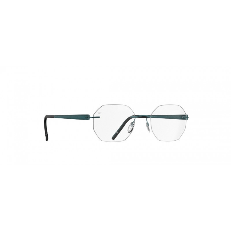 Eyeglasses Silhouette The Sky Demo Rimless 5600 5040 Light Teal 49mm