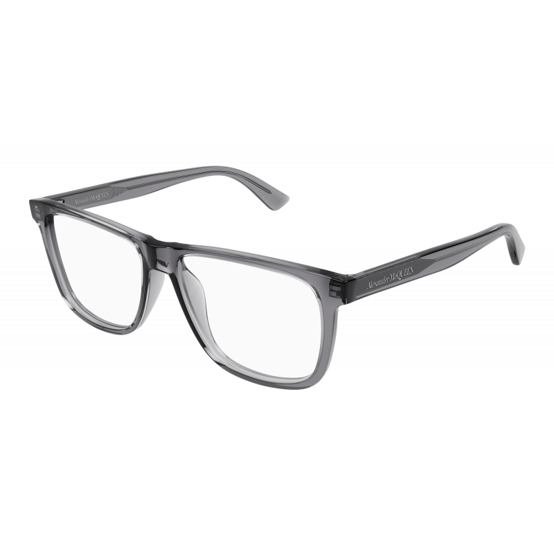 Eyeglasses Alexander McQueen AM 0463 O- 003 Grey / Transparent 56mm