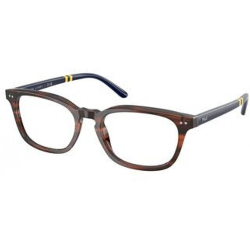 Eyeglasses Polo PH 2294 6315 Shiny Striped Brown / Demo Lens 51mm