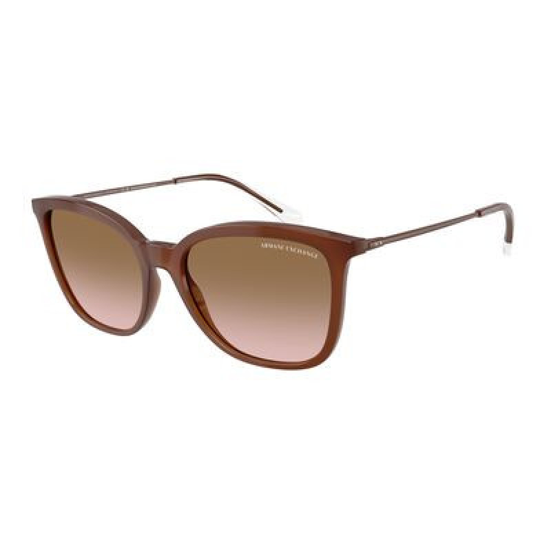 Sunglasses Armani Exchange AX 4151 SF 836511 Opal Dark Brown / Pink Gradient Grey Polyamide Standard 55mm