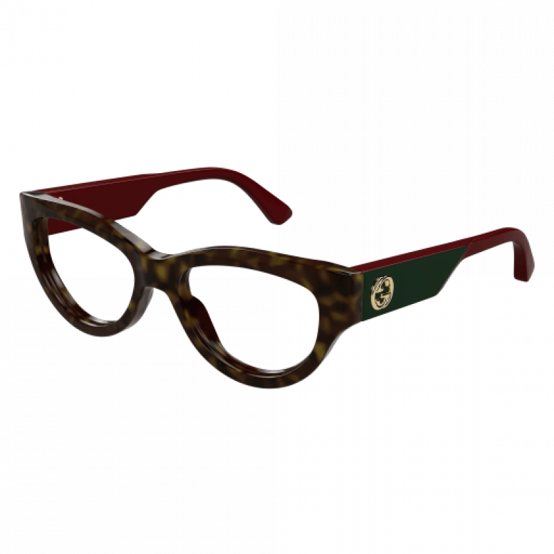 Eyeglasses Gucci GG 1665 O- 006 Havana / Transparent Red 53mm