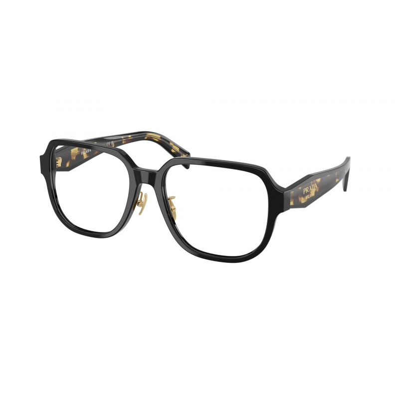 Eyeglasses Prada PR B 07 VD 3891O1 Black/Medium Tortoise / Demo Lens 56mm
