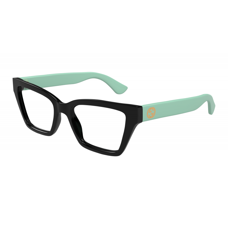 Eyeglasses Gucci GG 1715 O- 004 Black / Transparent Green 53mm