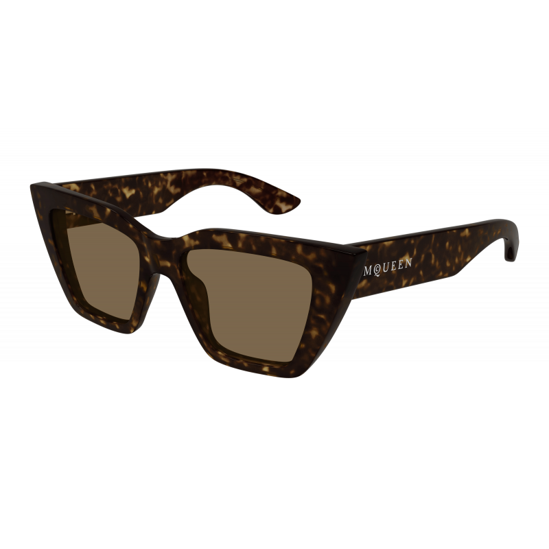 Sunglasses Alexander McQueen AM 0507 S- 002 Havana / Brown 52mm