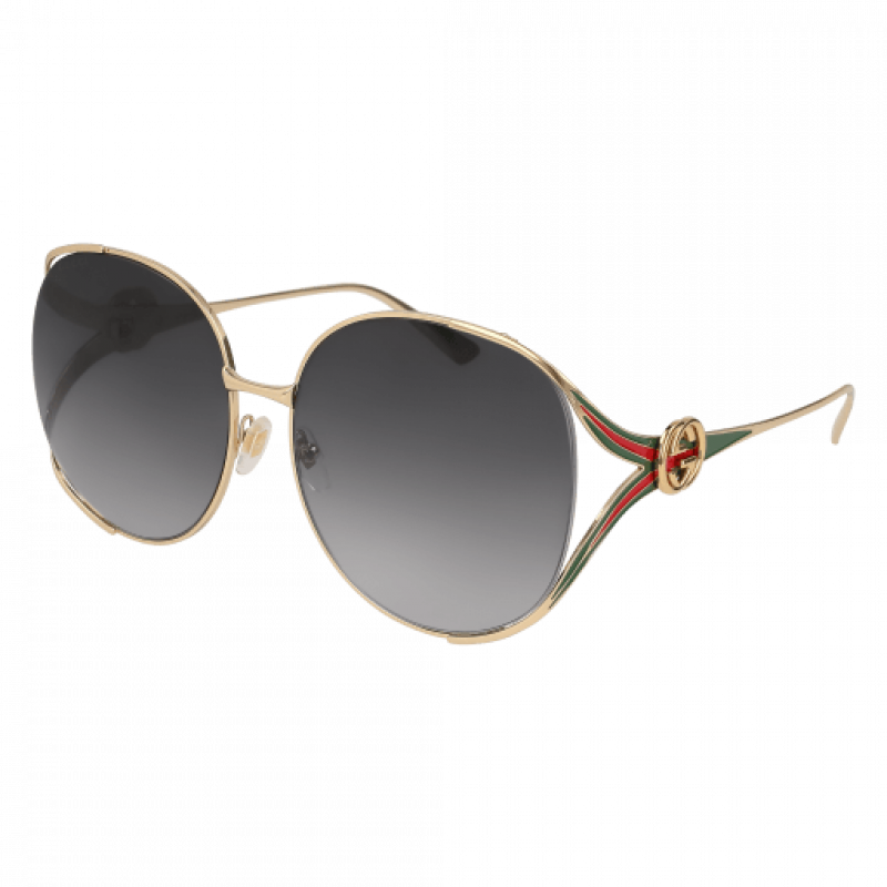 Sunglasses Gucci GG 0225 S- 001 Gold / Grey 63mm