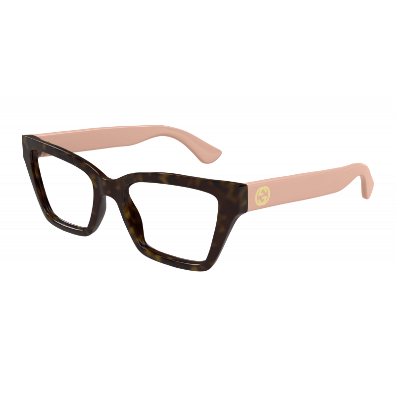 Eyeglasses Gucci GG 1715 O- 005 Havana / Transparent Pink 53mm