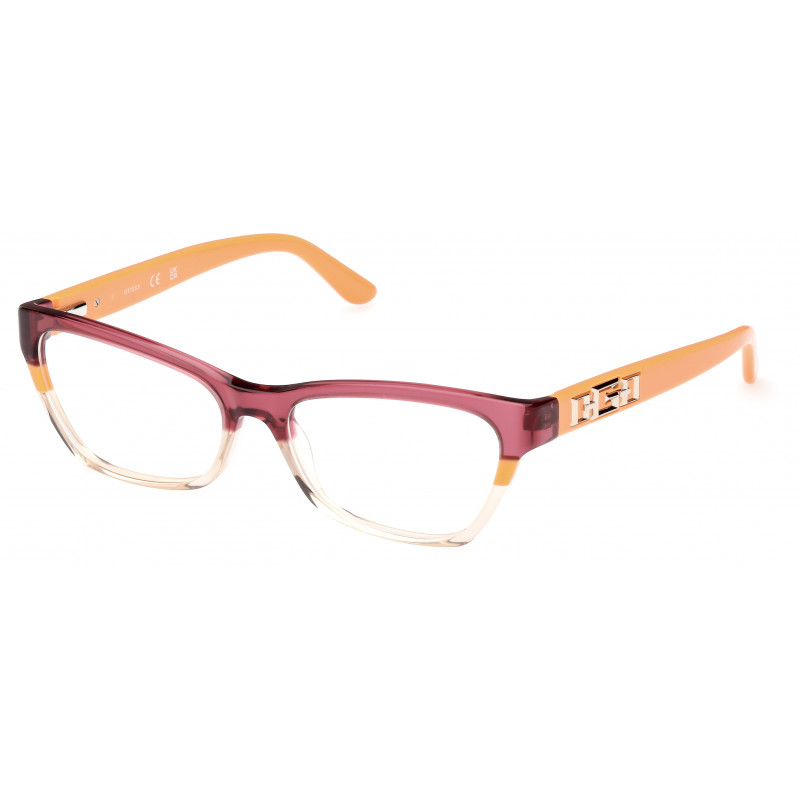 Eyeglasses Guess GU 2979 044 Orange/Striped / Orange/Monocolor