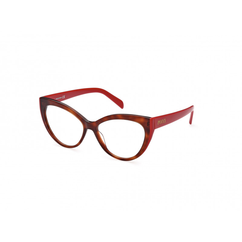 Eyeglasses Emilio Pucci EP 5215 056 Havana/Monocolor / Shiny Light Red 54mm