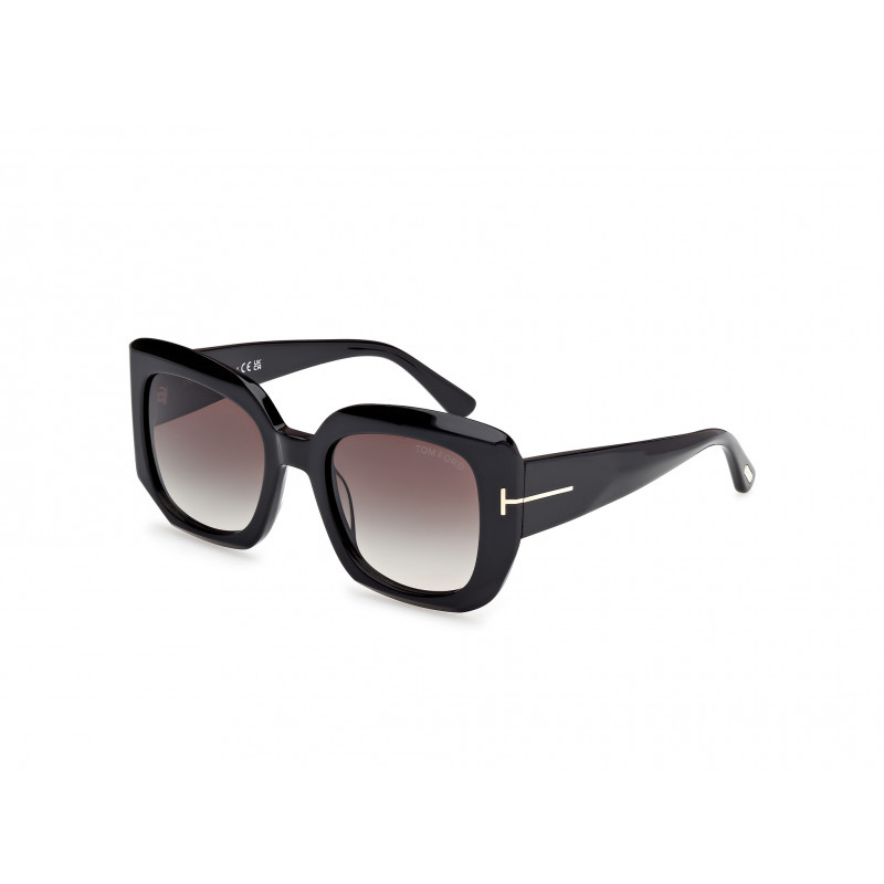 Sunglasses Tom Ford FT 1220 01B Shiny Black / 52mm