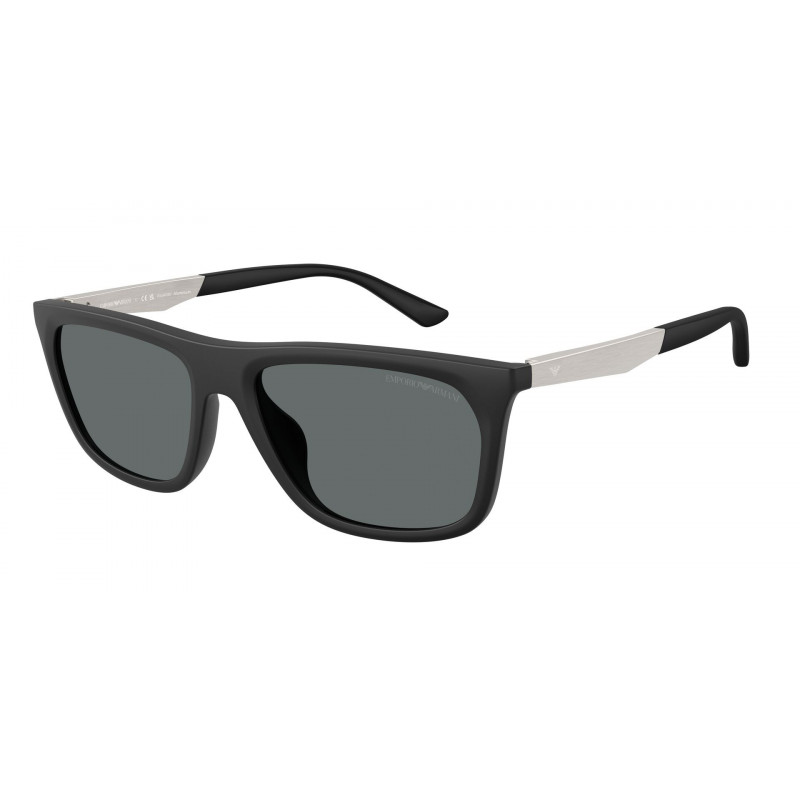 Sunglasses Emporio Armani EA 4272 U 500181 Matte Black / Dark Grey Polar Policarbonate Polarized 57mm