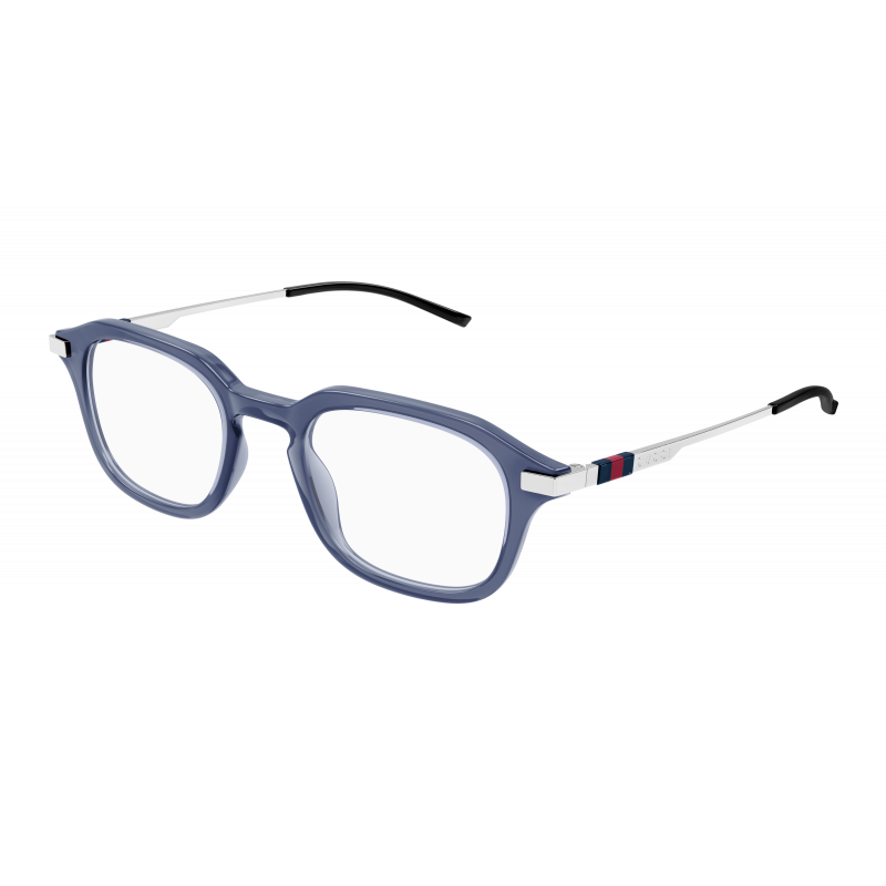 Eyeglasses Gucci GG 1891 O- 004 Blue / Transparent Silver 49mm