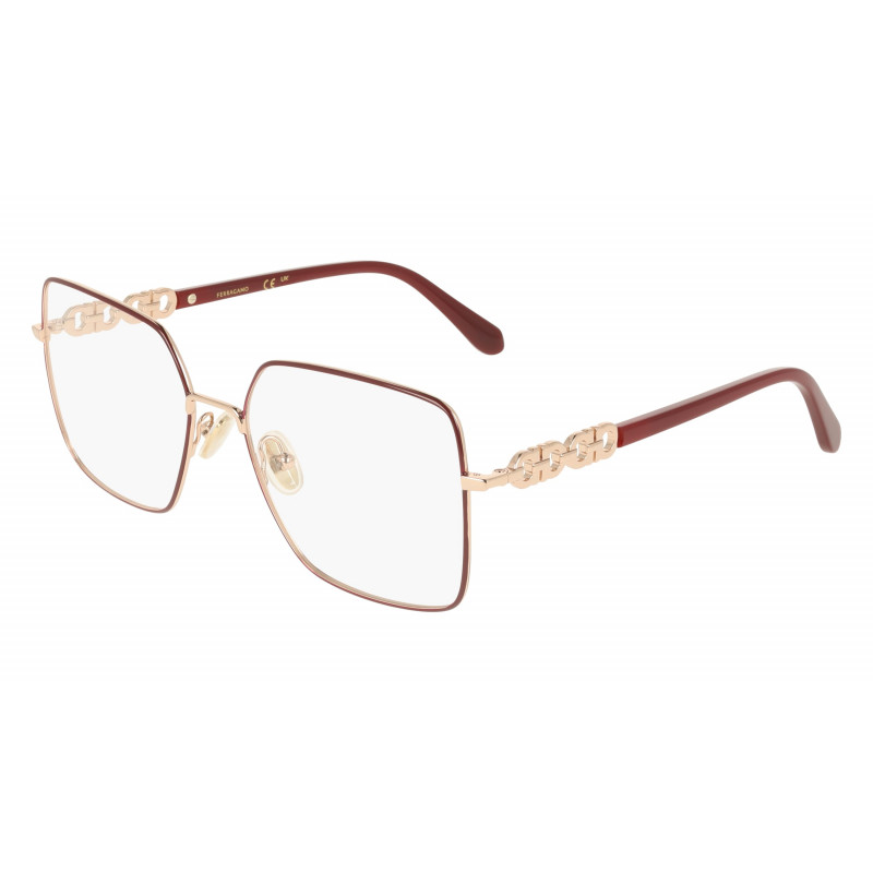 Eyeglasses FERRAGAMO SF 2241 772 Rose Gold/Burgundy 56mm