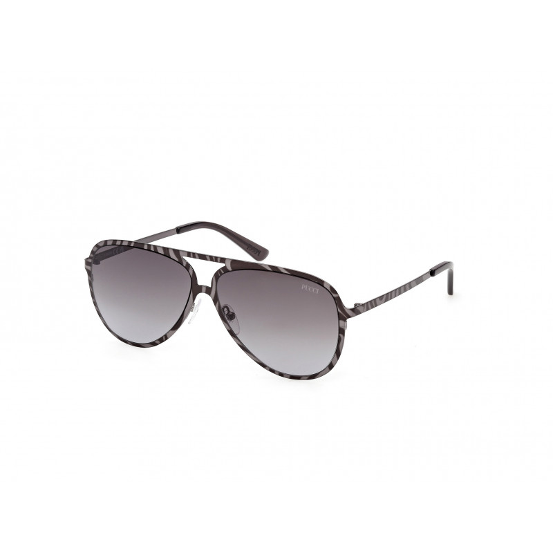 Sunglasses Emilio Pucci EP 0247 05B Black/Texture / 58mm