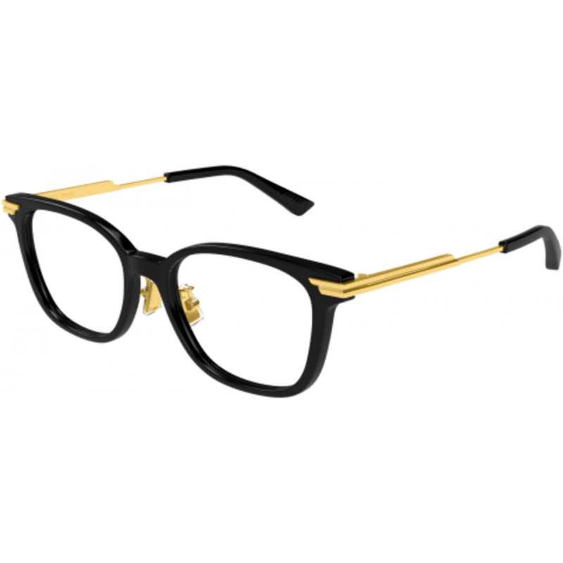 Eyeglasses Bottega Veneta BV 1338 OJ- 001 Black / Transparent Gold 53mm