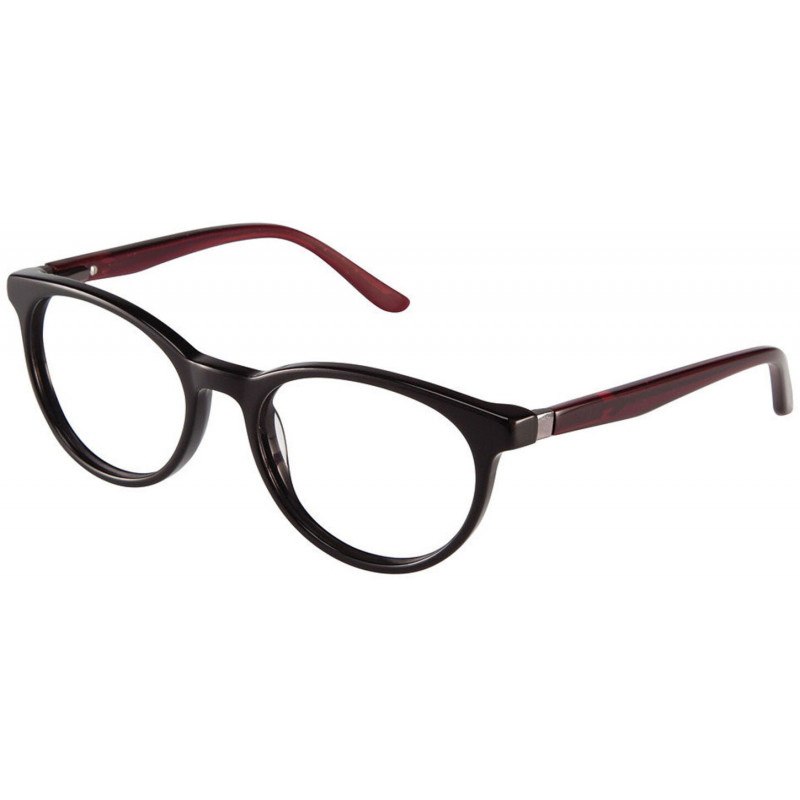 Eyeglasses Nicole Miller NMP 803 C01 Black/Burgundy 48mm