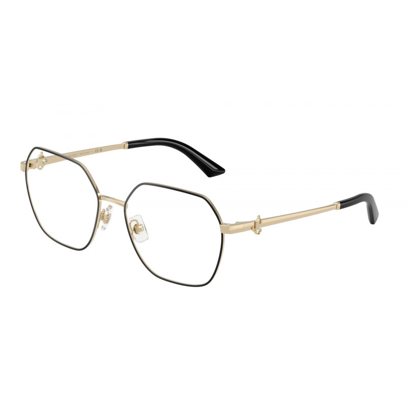 Eyeglasses Jimmy Choo JC 2023 B 3010 Pale Gold/Black / Demo Lens 53mm