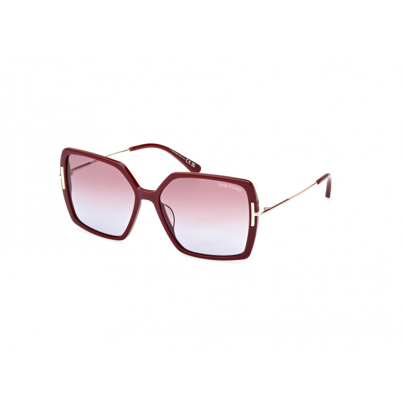 Sunglasses Tom Ford FT 1039 -F 69Z Shiny Bordeaux / Pale Gold