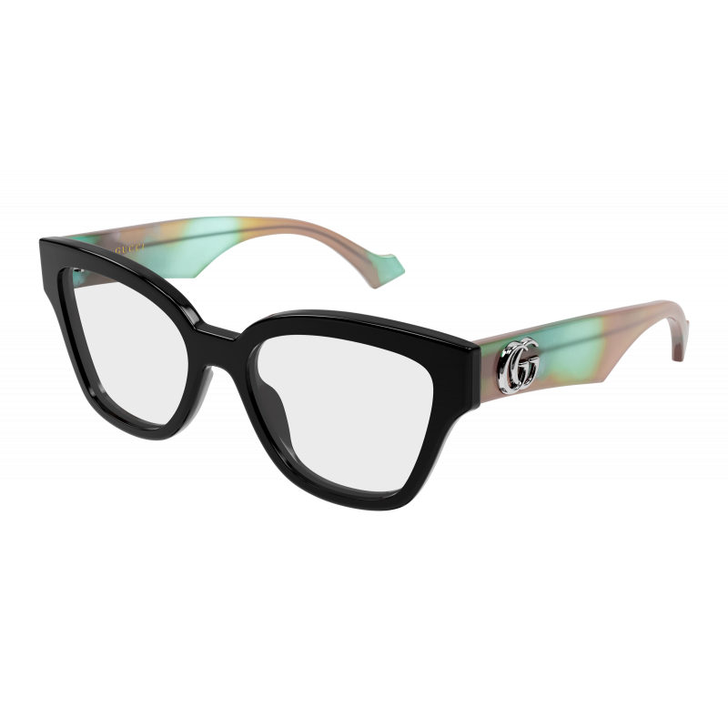 Eyeglasses Gucci GG 1424 O- 018 Black / Transparent Havana 54mm