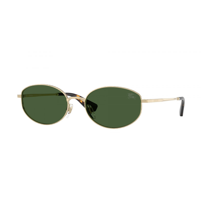 Sunglasses Burberry BE 3169 110971 Light Gold / Dark Green Polyamide Standard 55mm