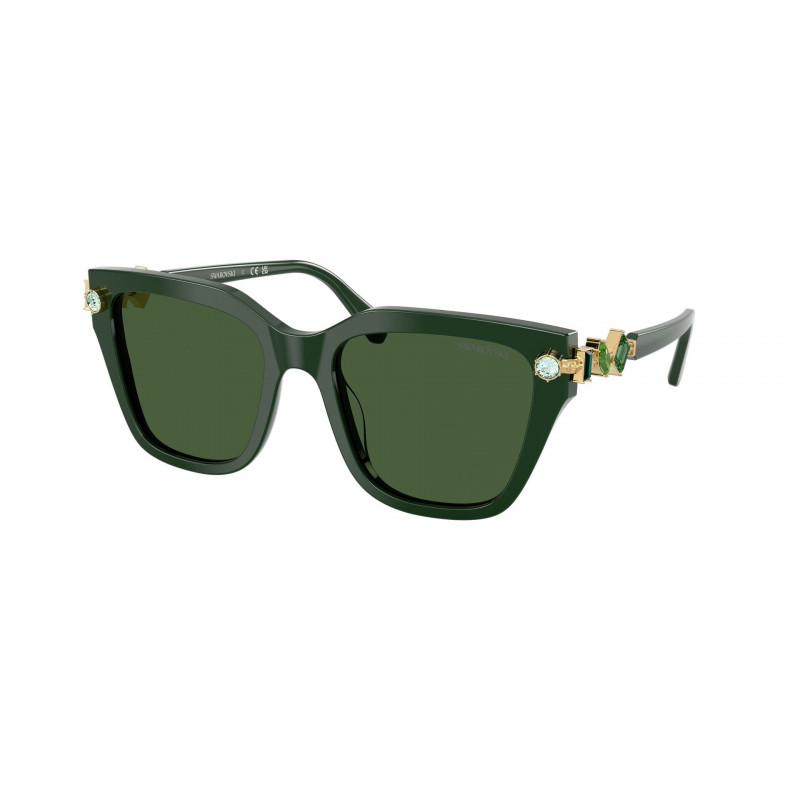 Sunglasses Swarovski SK 6041 F 102671 Dark Green / Polyamide Standard 53mm