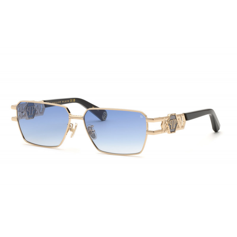 Sunglasses Philipp Plein SPP 210 M 300y Rose Gold W Blue Grad