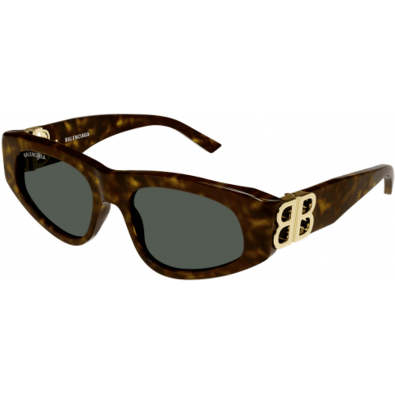 Sunglasses Balenciaga BB 0095 S- 002 Havana / Green Gold 53mm
