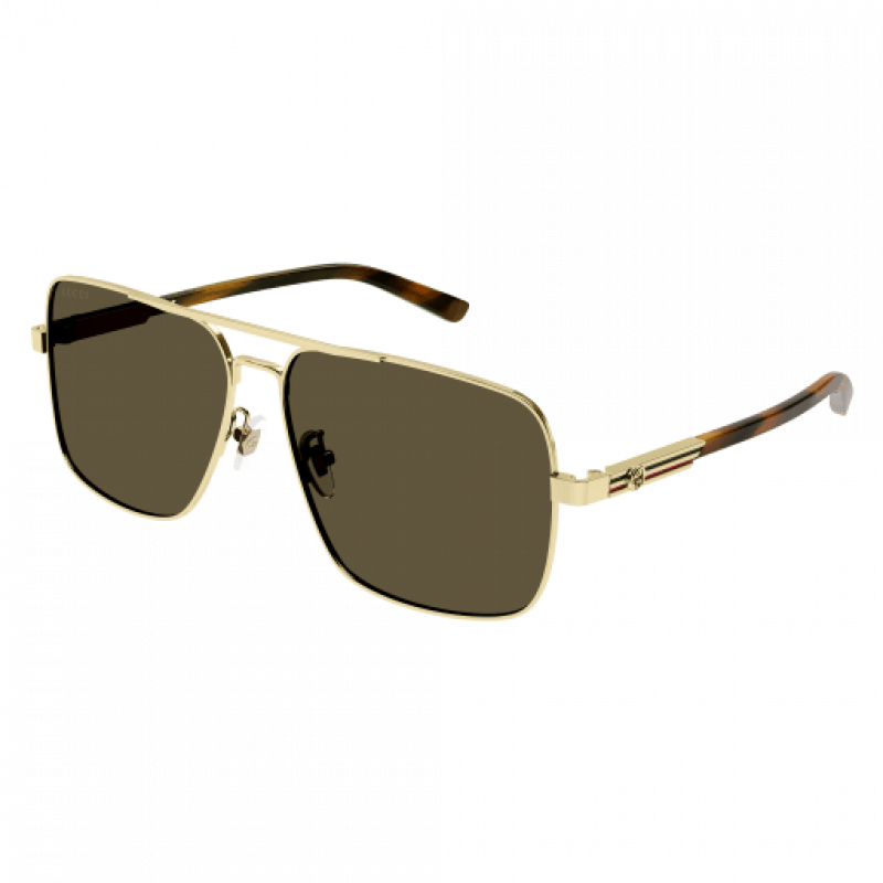 Sunglasses Gucci GG 1289 S- 002 Gold / Brown Havana 62mm