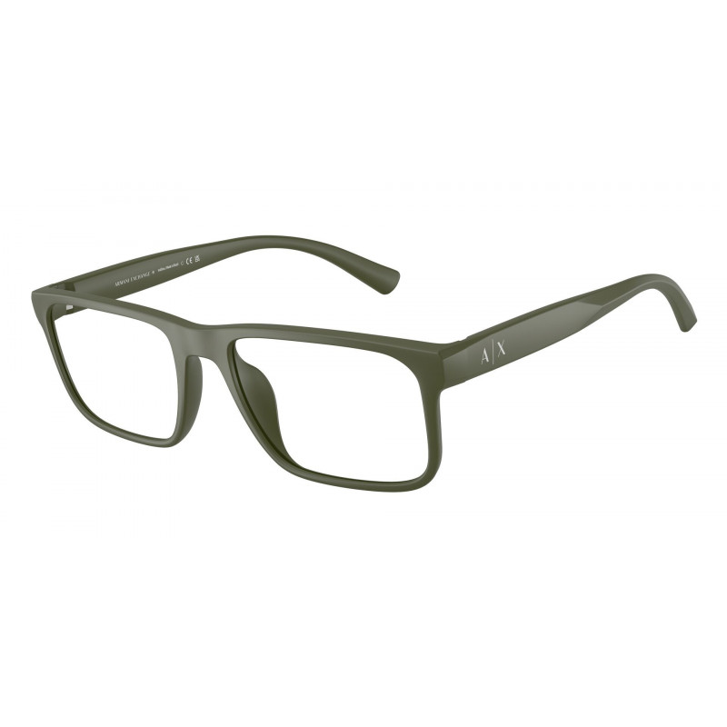 Eyeglasses Armani Exchange AX 3147 U 8032 Matte Green / Demo Lens 54mm