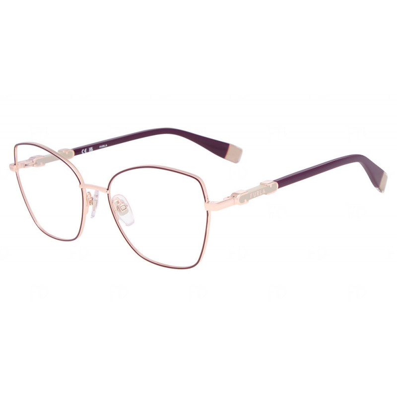 Sunglasses Furla VFUB 56 0e59 Red Gold & Black Cherry 54mm