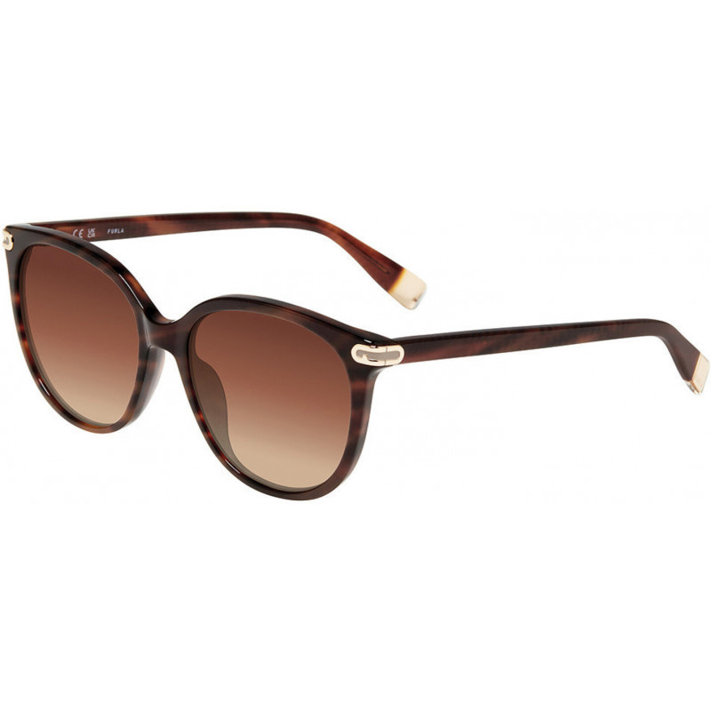 Sunglasses Furla SFUB 12 0c10 Havana 55mm