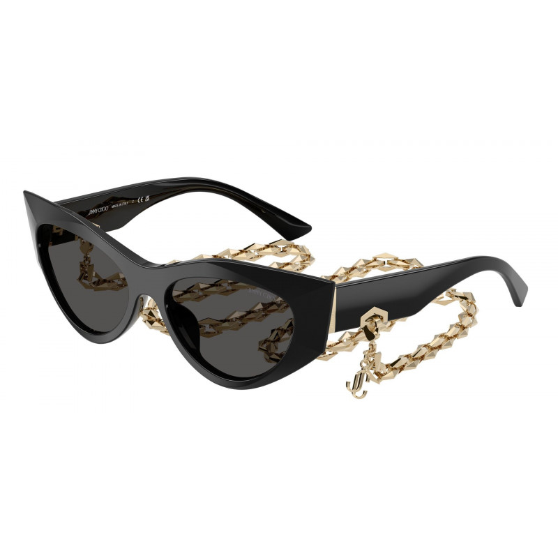 Sunglasses Jimmy Choo JC 5045 U 500087 Black / Dark Grey Polyamide Standard 53mm