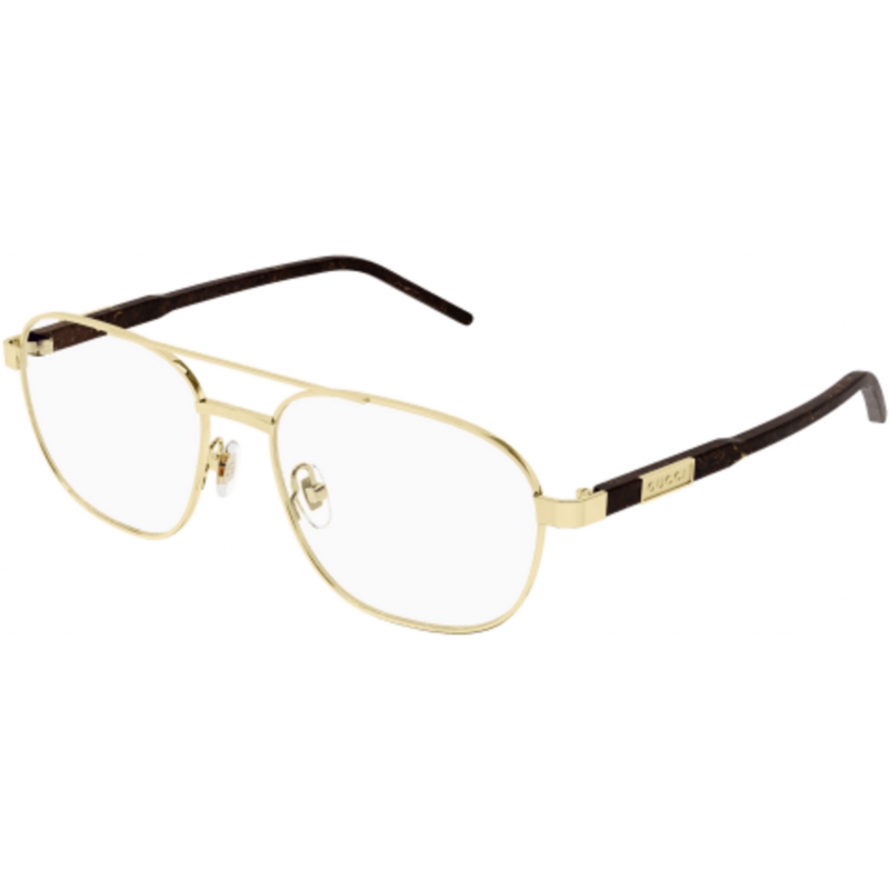 Eyeglasses Gucci GG 1800 O- 003 Gold / Transparent Brown 56mm