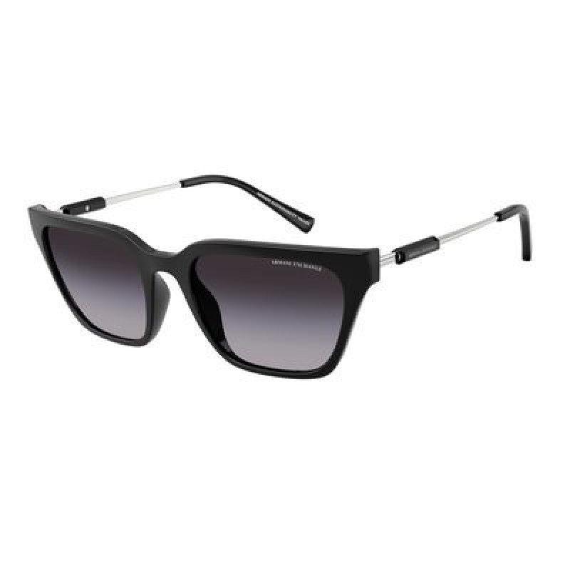 Sunglasses Armani Exchange AX 4158 SF 81588G Shiny Black / Gradient Grey Polyamide Standard 55mm