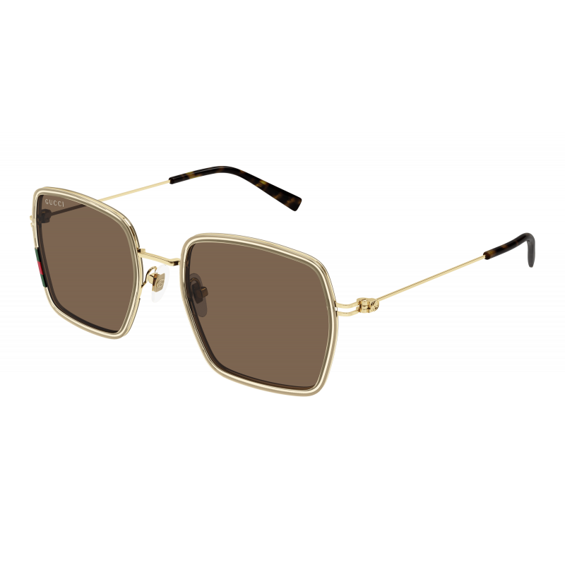 Sunglasses Gucci GG 1848 S- 003 Beige / Brown Gold 52mm