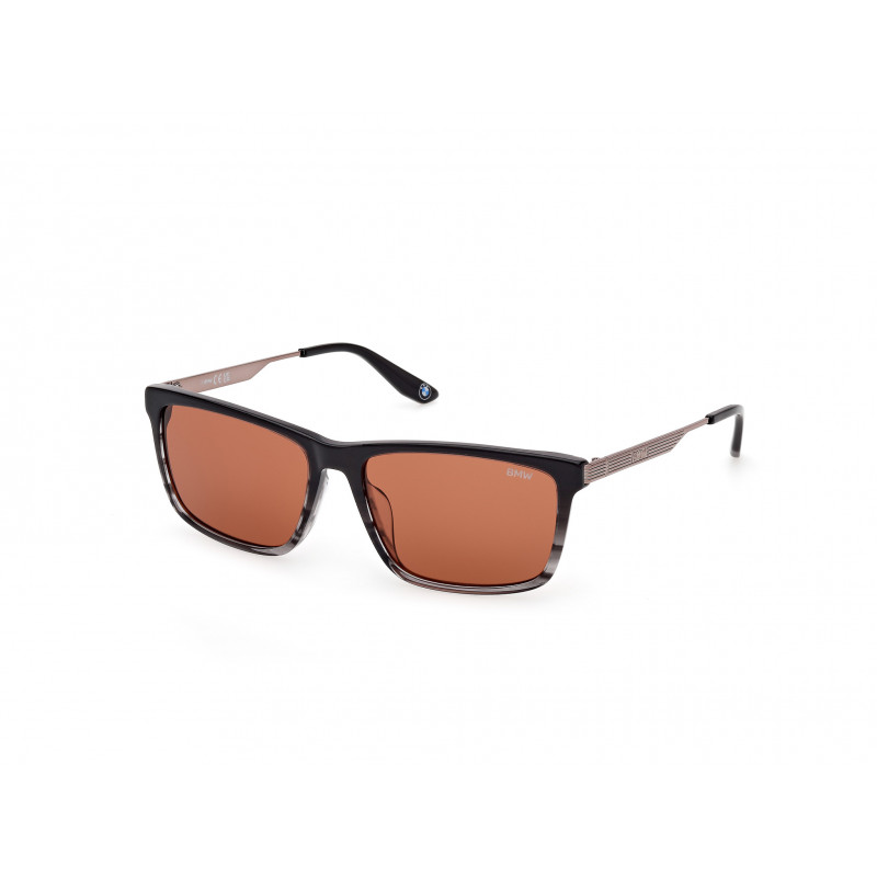 Sunglasses BMW BW 0062 -H 20J Grey/Striped / Shiny Dark Bronze 57mm