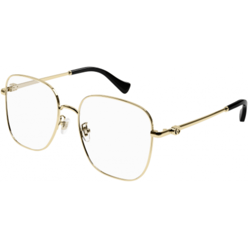 Eyeglasses Gucci GG 1144 O- 001 Gold / Transparent 54mm