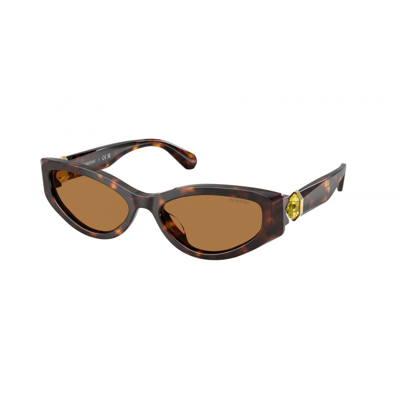 Sunglasses Swarovski SK 6045 U 100273 Havana / Bronze Polyamide Standard 55mm