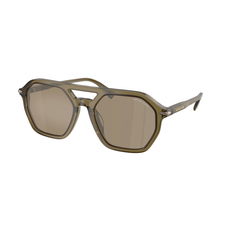 Sunglasses Michael Kors MK 2251 U 40127I Olive Transparent / Mirror Polyamide Standard