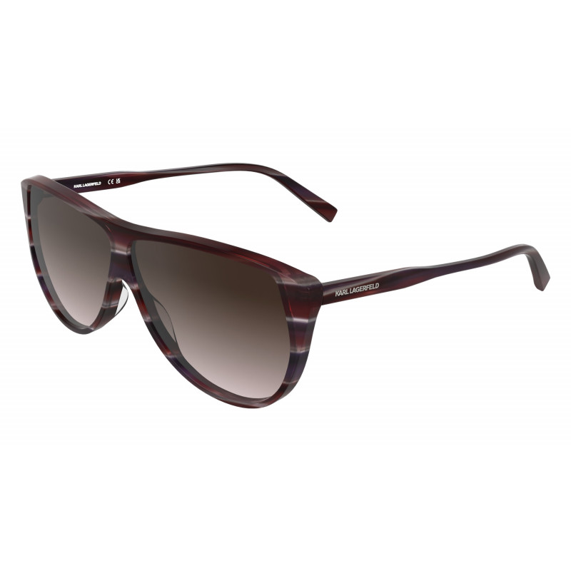 Sunglasses KARL LAGERFELD KL 6227 S 608 Striped Burgundy 62mm