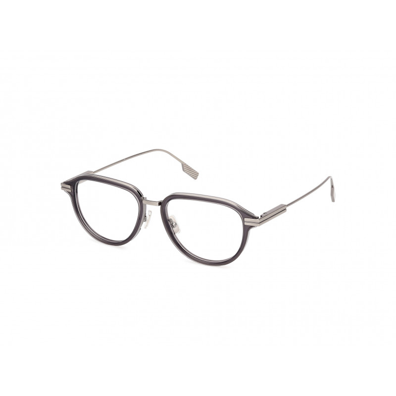 Eyeglasses Zegna EZ 5298 020 Shiny Grey / Dark Ruthenium 53mm