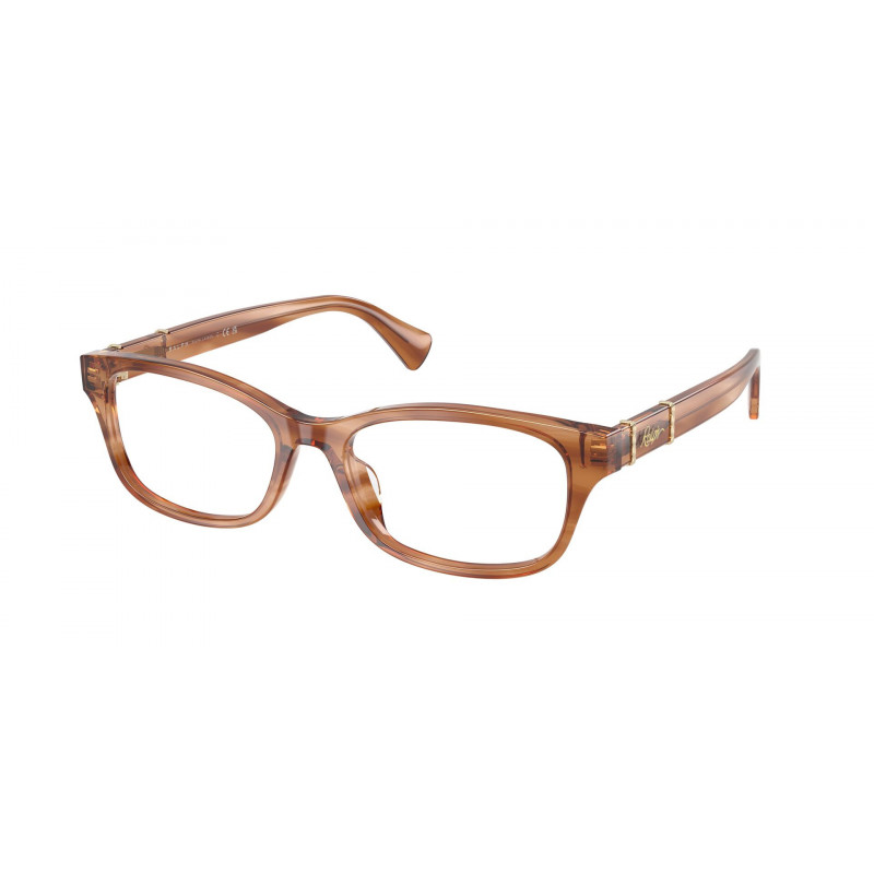 Eyeglasses Ralph RA 7201 U 6384 Striped Brown / Demo 52mm