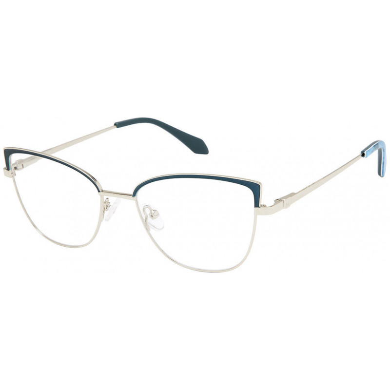 Eyeglasses Nicole Miller BIOT C03 Silver / Teal 52mm