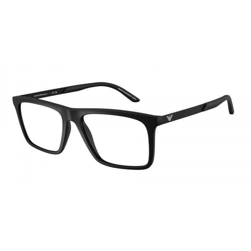 Eyeglasses Emporio Armani EA 3253 F 5001 Matte Black Demo Lens 55mm
